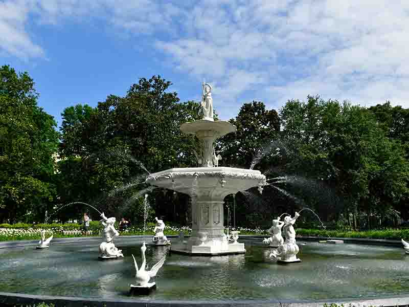 The fountain at Forsythe Park in Savannah, Georgia