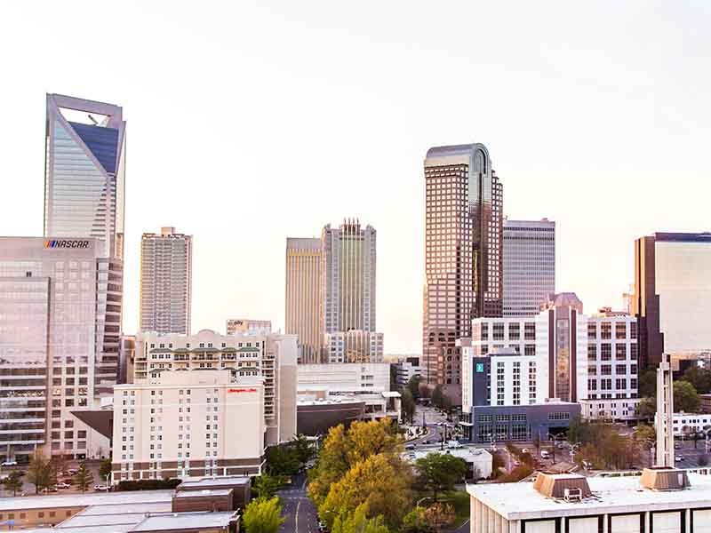 City view of Charlotte, North Carolina