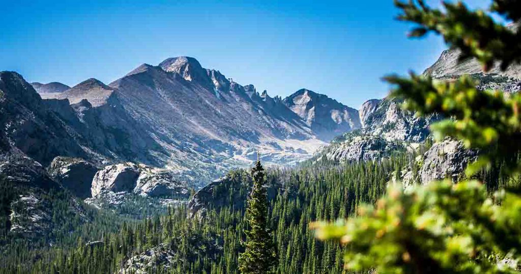 Mountain Range in Estes Park