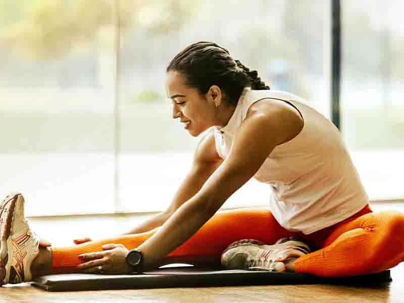 Woman Stretching