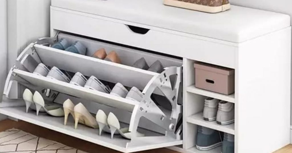 shoe cabinet organization