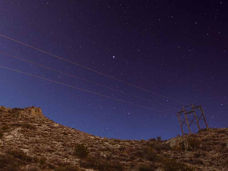Night sky in Albuquerque, New Mexico