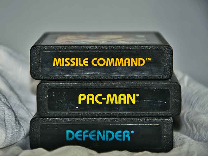 Vintage game cartridges